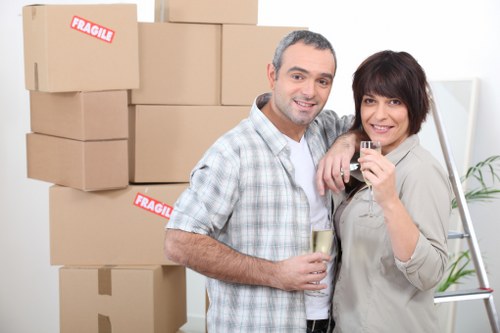 A professional man and van team completing a safe and organised move