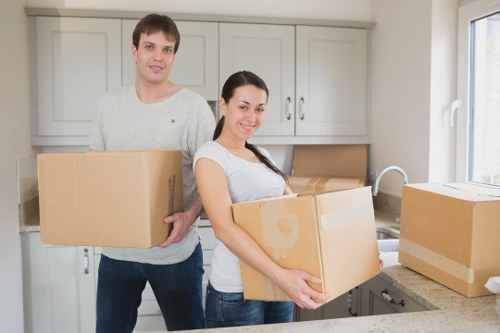 Selection of moving boxes and protective packing supplies for Soho customers